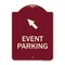 Signmission Event Parking Up Left Arrow Symbol Heavy-Gauge Aluminum Architectural Sign, 24" x 18", BU-1824-24082 A-DES-BU-1824-24082 - alternate 1